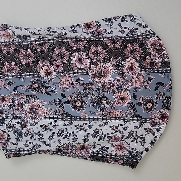 Perception Floral Multicolored Sleeveless Tunic Top M - Picture 8 of 11
